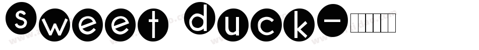 Sweet Duck字体转换